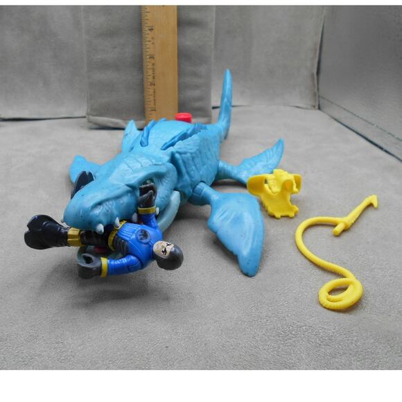 Imaginext Jurassic World 2018 Mosasaurus & Diver Playset Complete - Picture 9 of 9